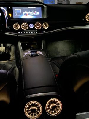 Mercedes s class w222 ambient airvents white color
