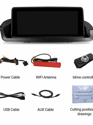 Automotive screen kit with glossy black bezel