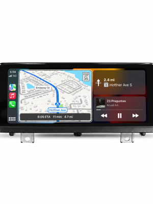 Glossy black CarPlay display frame