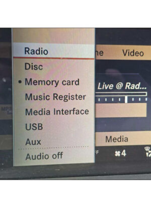 W221 menu view