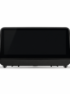 All-black front-facing multimedia display