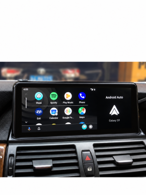 BMW Android Auto with glossy black bezel