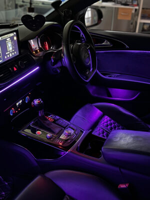 Audi a6 c7 universal ambient lights blue color