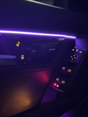 Mercedes universal ambient install purple