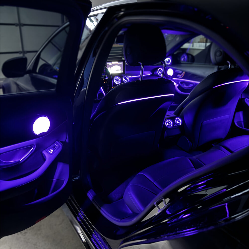 C class W205 back seat ambient lights upgrade