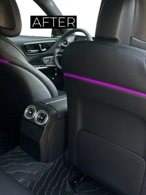 after installation seat back ambient light