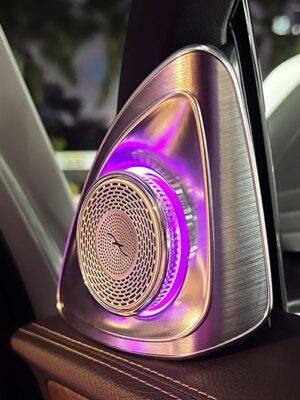 mercedes w205 led ambient speakers 4D colors