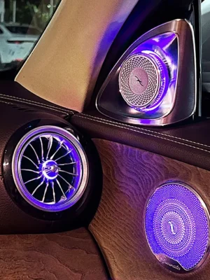 mercedes w222 led garsiakalbis spalvos