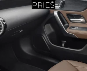 Mercedes LED Durų Kolonėlių Dangteliai prieš montavimą