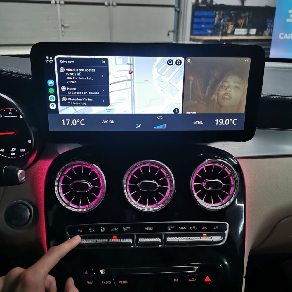 android auto screen glc