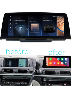 bmw 6 android multimedia screen before after