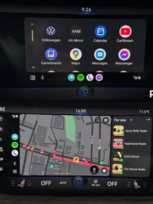 VW Touareg Android Auto full screen pries ir po aktyvavimas programavimas