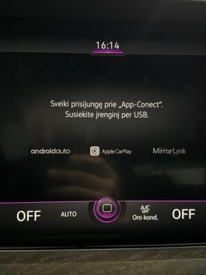 Volkswagen Touareg 2018+ App Connect Android Auto Apple Carplay Aktyvacija Ekrano Programavimas