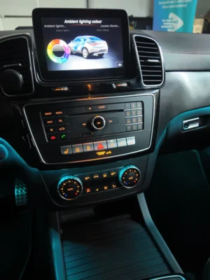 mercedes led ambient blue