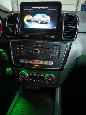mercedes led ambient green