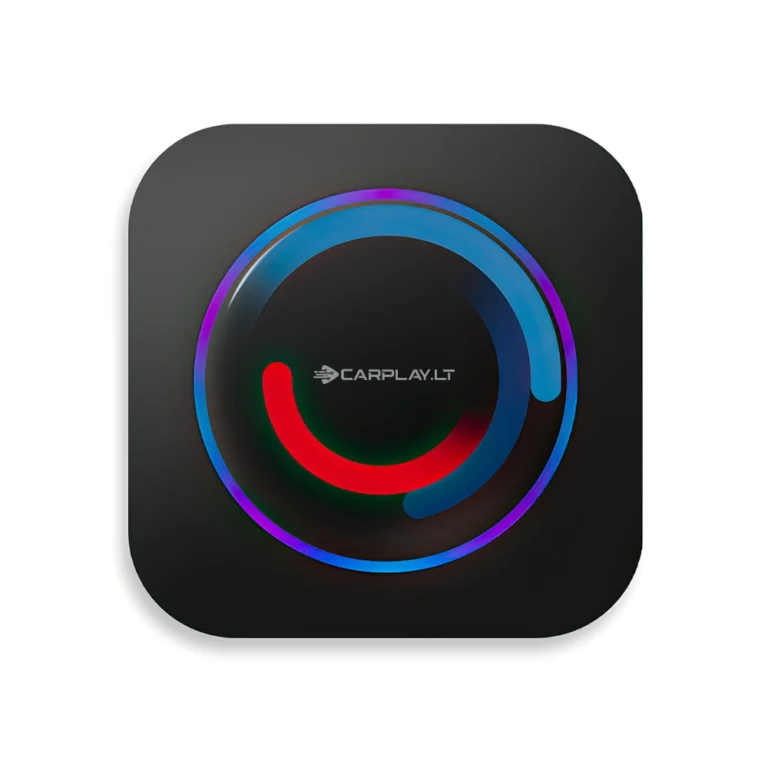 Carplay and Android auto multimedia box adapter with Android operating system - in black color, designed for BMW cars