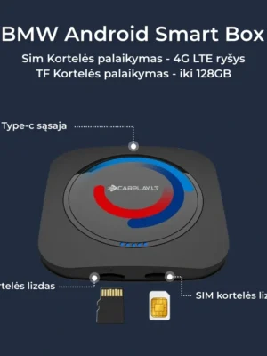 bmw išmanaus adapterio produkto navigacija