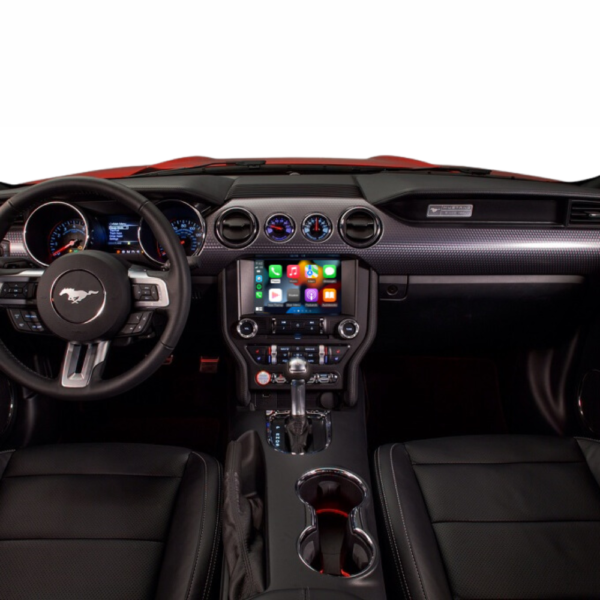 Ford Apple Carplay ir Android auto funkcijos originaliame ekrane.