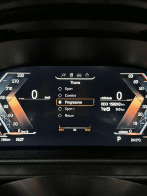 BMW digital dashboard – progressive theme