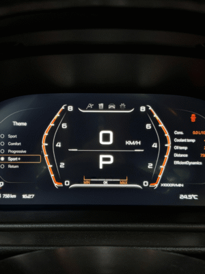 BMW digital instrument cluster – sport+ theme
