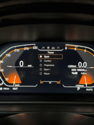 BMW digital instrument cluster – sport theme