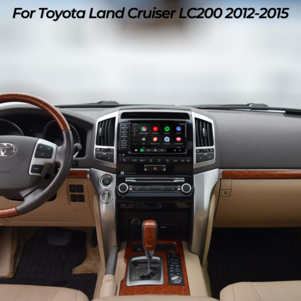 Toyota Land Cruiser with Android Auto integrated without replacing the original screen