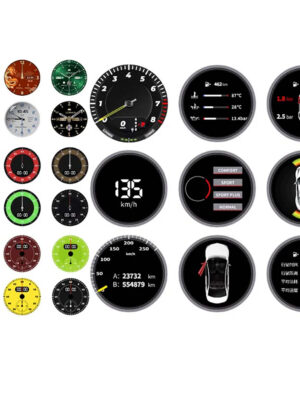 porsche clock different menu pictures