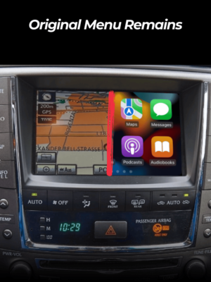 Lexus IS Original interface remains