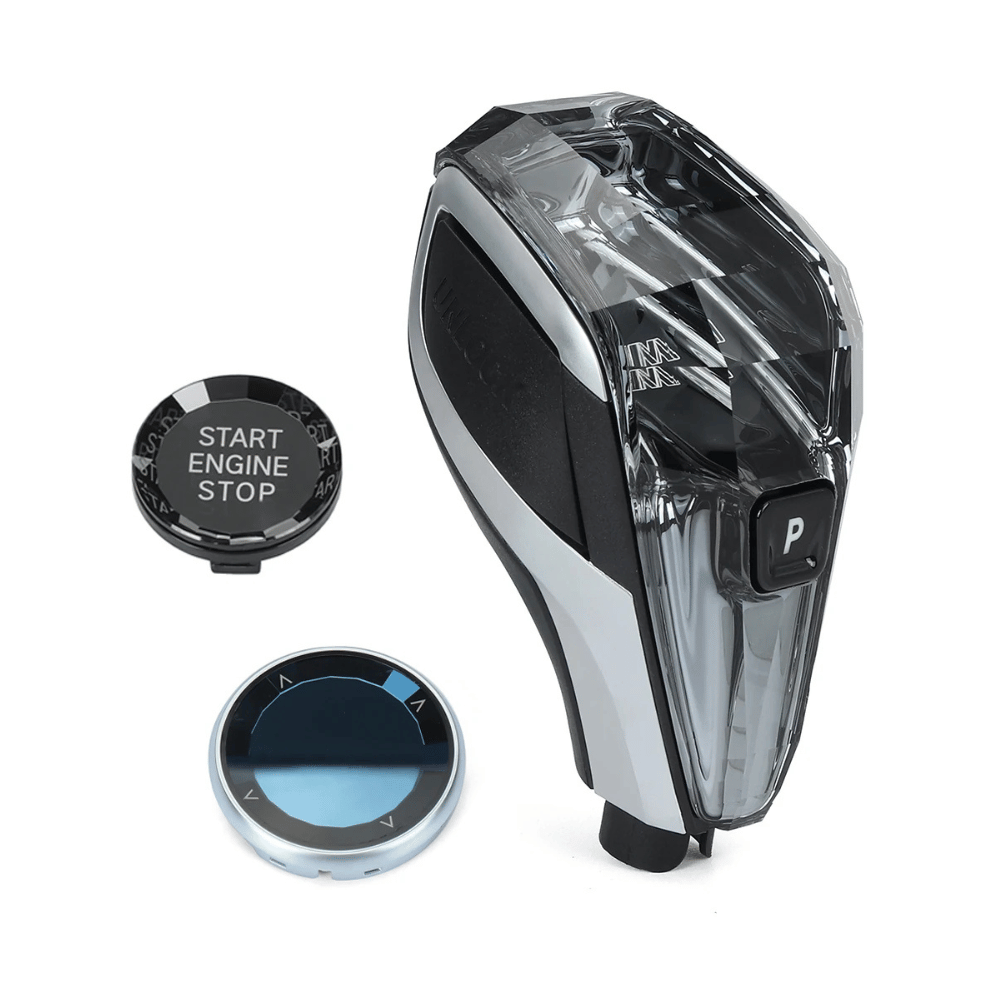 BMW Crystal Gear Shifter iDrive Knob Star Stop Volume Button Kit - Image 3