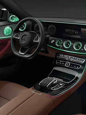 W213 ambient light installed (1)