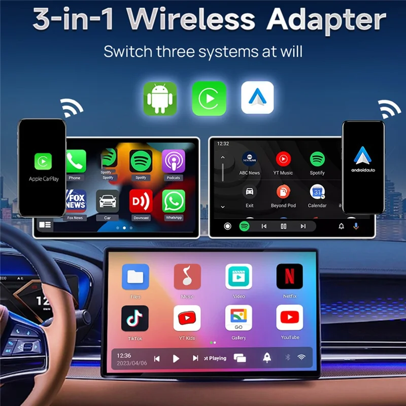 Carlinkit Android 4+32GB Wireless Adapter with Carplay Function - Image 3