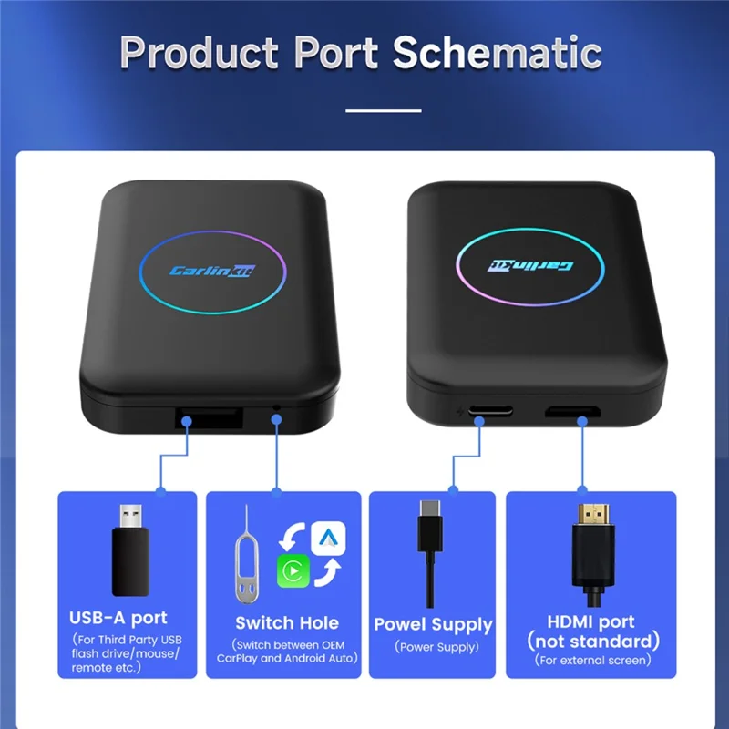 Carlinkit Android 4+32GB Wireless Adapter with Carplay Function - Image 6