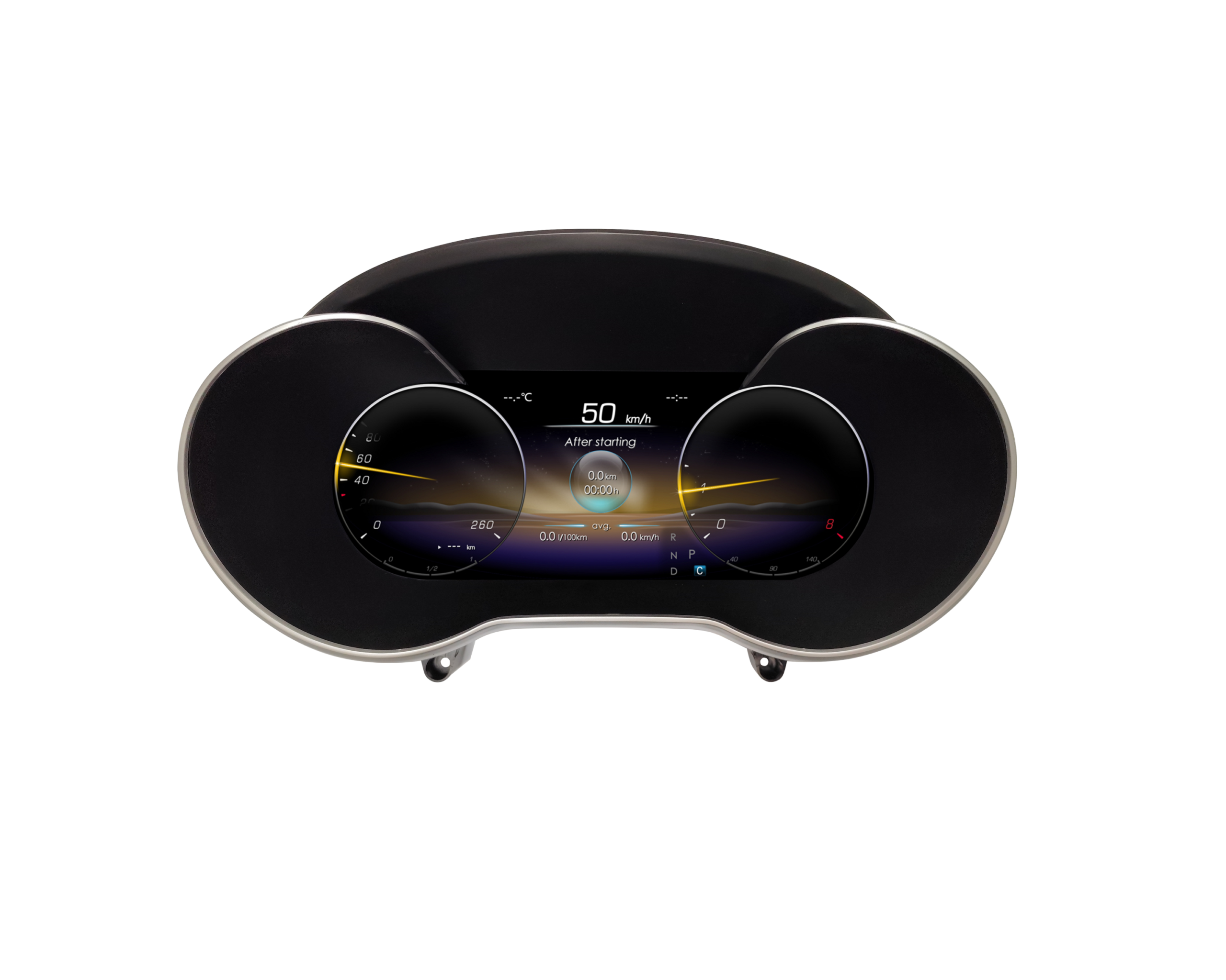 Mercedes Benz C W205 GLC X253 Full LED Skaitmeninis Prietaisų Skydelis Spidometras (2019-2021)