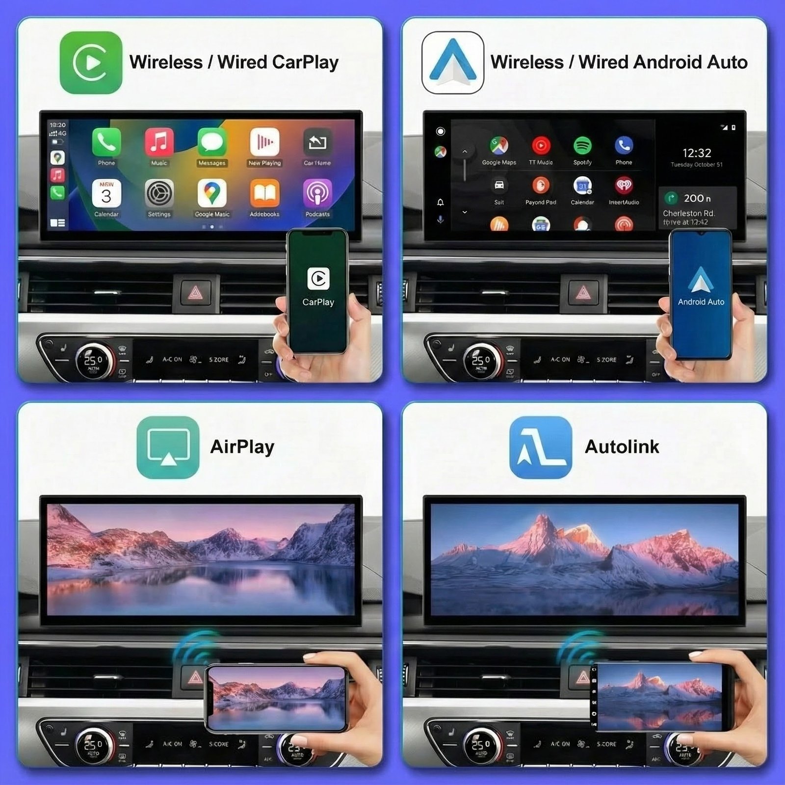Audi A4 S4 A5 S5 Carplay Android Auto liečiamas ekranas 12,3/10,25″ MIB2 (2016-2019) - Image 5