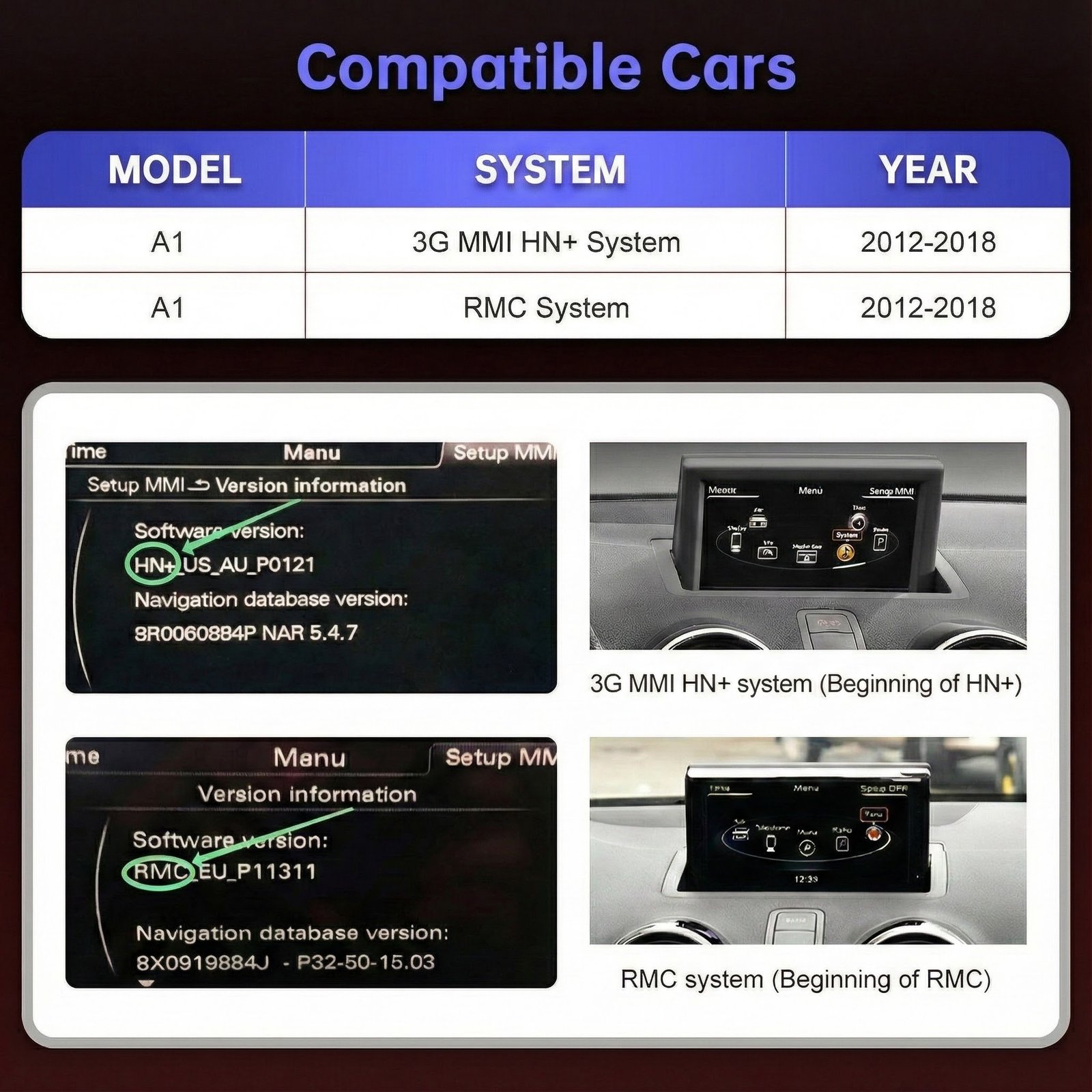 Audi A1 Linux multimedijos ekranas 10,25/12,3″ 3G+ (2012-2018) - Image 4