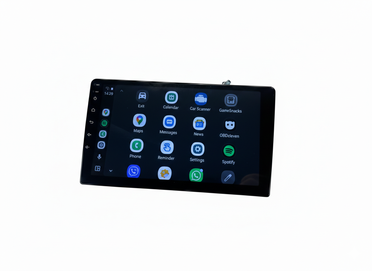 Universalus liečiamas ekranas su belaidžiu Apple CarPlay ir Android Auto 9″ / 10″ - Image 4