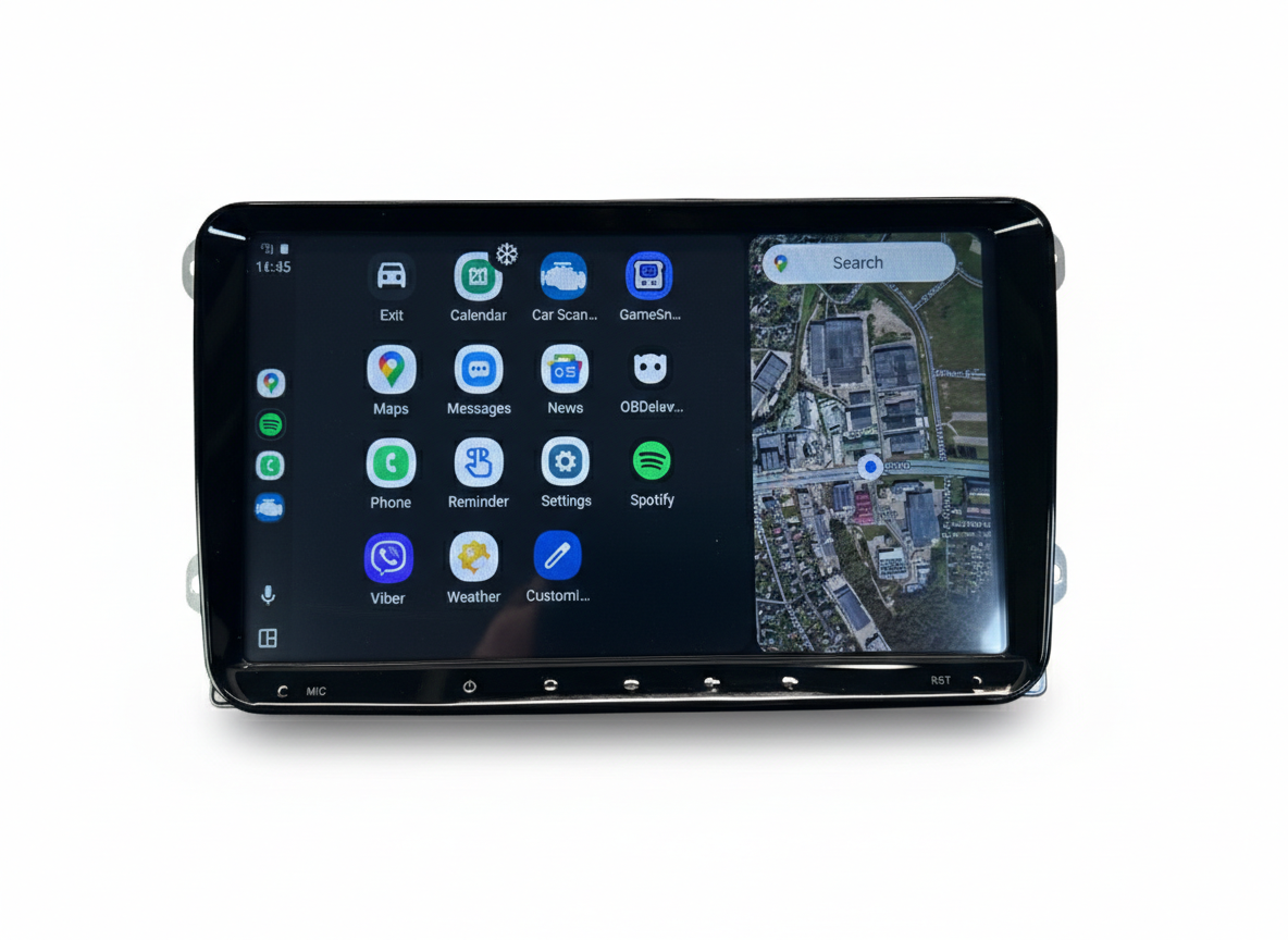 Volkswagen Skoda Seat Universal Touchscreen with Wireless Apple CarPlay & Android Auto 9″ - Image 3