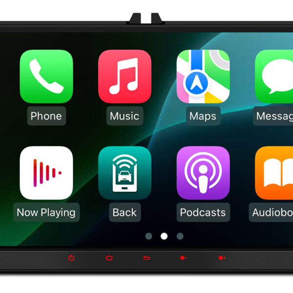 Volkswagen Skoda Seat Universalus liečiamas ekranas su belaidžiu Apple CarPlay ir Android Auto 9″