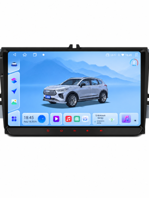 Volkswagen Skoda Seat Android 14 multimedija su liečiamu ekranu ir belaidžiu Apple CarPlay ir Android Auto 9″
