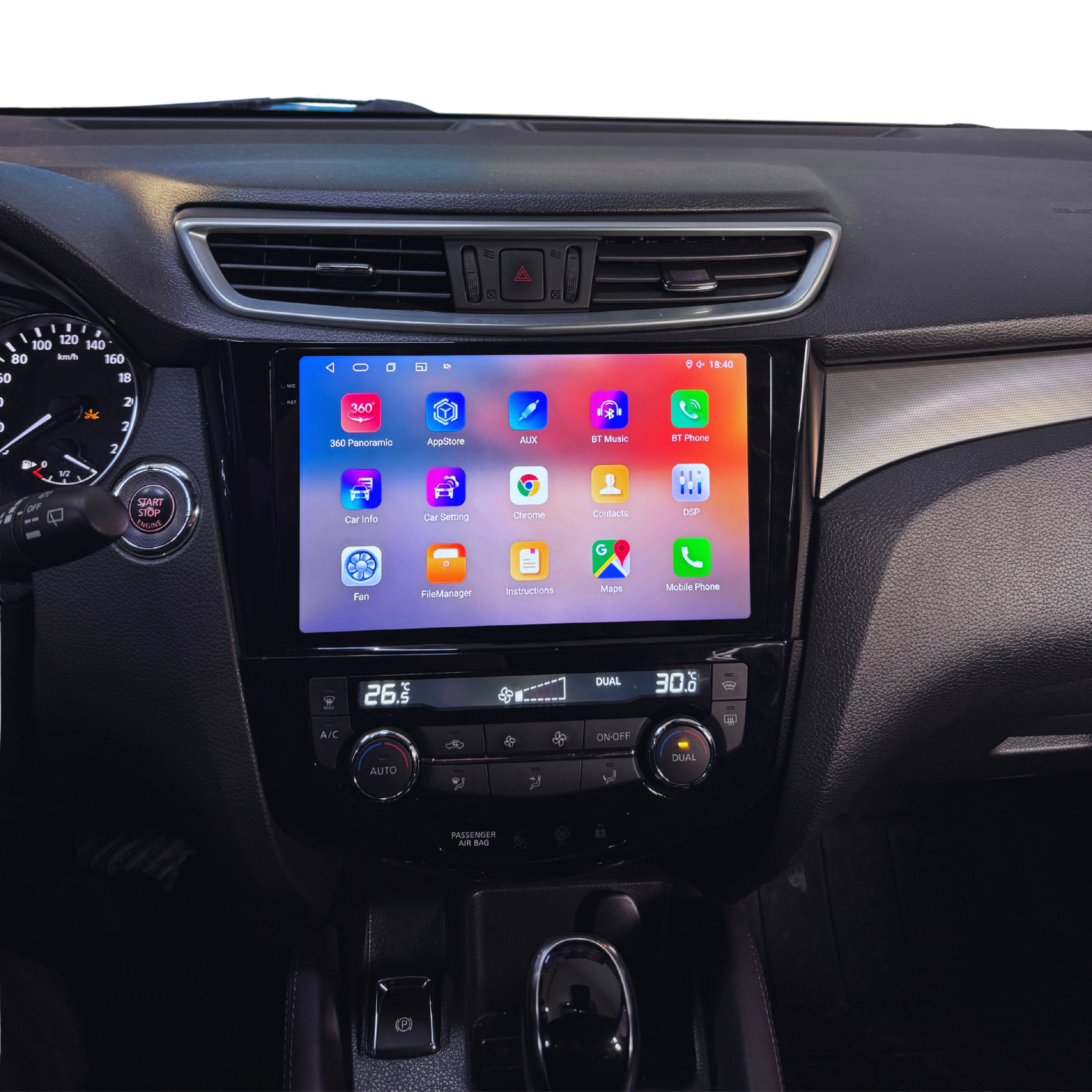 Nissan Qashqai Android multimedia touchscreen