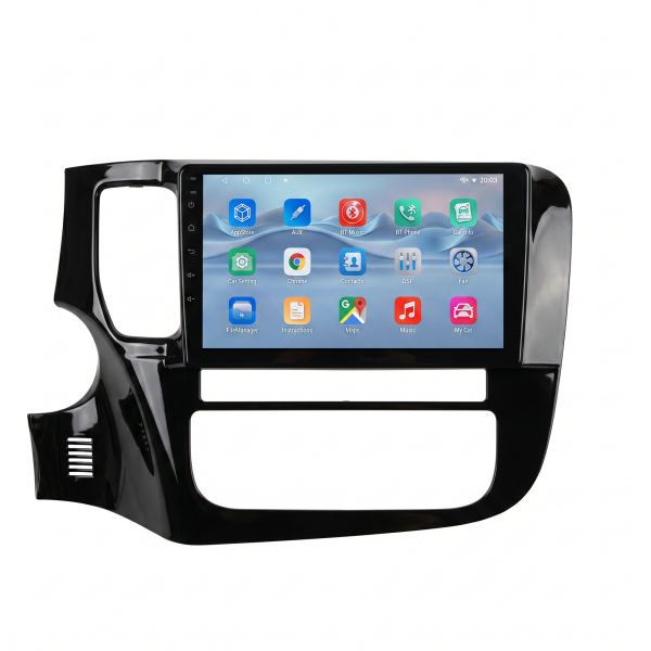 Mitsubishi Outlander Android 14 multimedija 8+128 su belaidžiu Apple CarPlay ir Android Auto, 9 colių