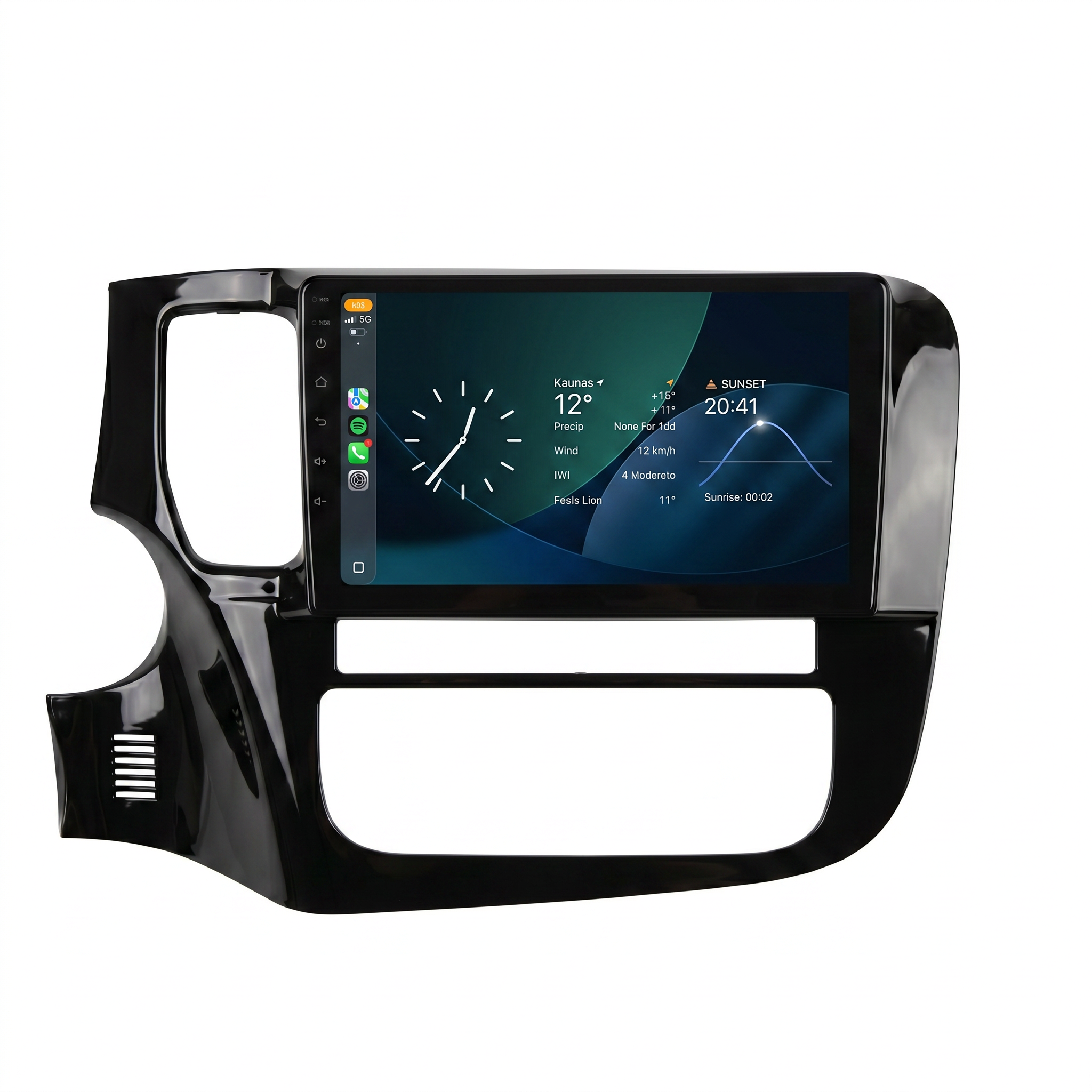 Mitsubishi Outlander Android 14 multimedija 8+128 su belaidžiu Apple CarPlay ir Android Auto, 9 colių - Image 4