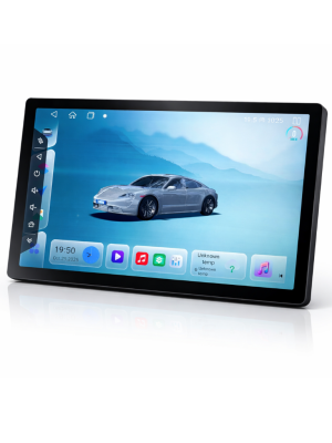 Universalus besisukantis 12 colių Android 14 liečiamas ekranas multimedija su belaidžiu Apple CarPlay ir Android Auto