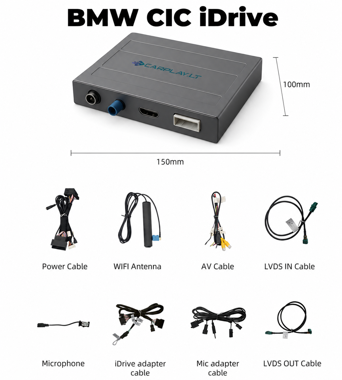 BMW CIC iDrive multimedijos sistemos atpažinimo nuotrauka