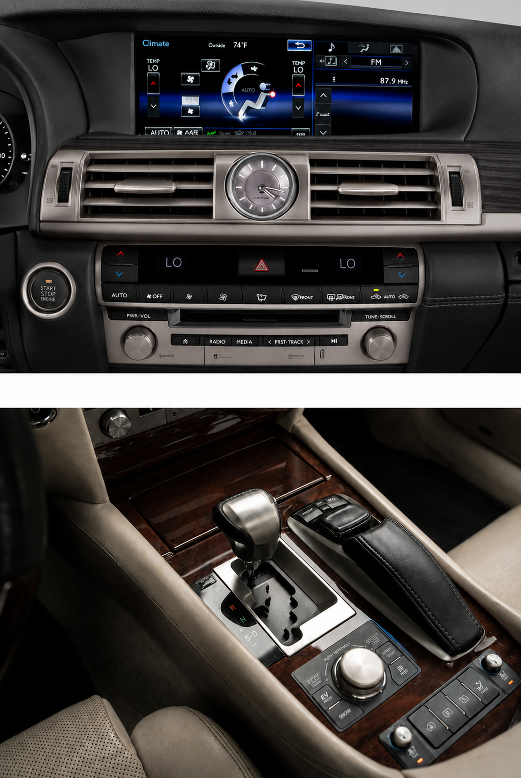Suderinama Lexus LS 2016–2017 m. 12,3 colio viso ekrano multimedija ir pelės tipo valdiklis