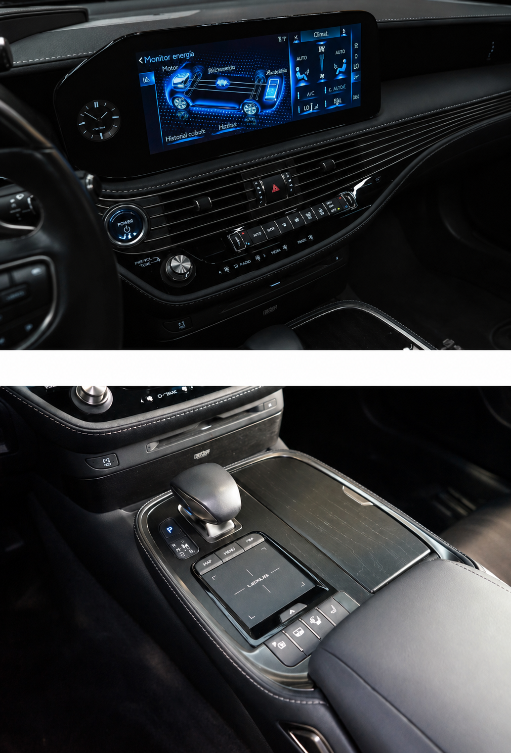 Suderinama Lexus LS 2021–2022 m. 12,3 colio multimedija ir jutiklinis valdiklis